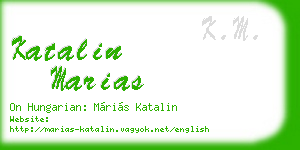 katalin marias business card